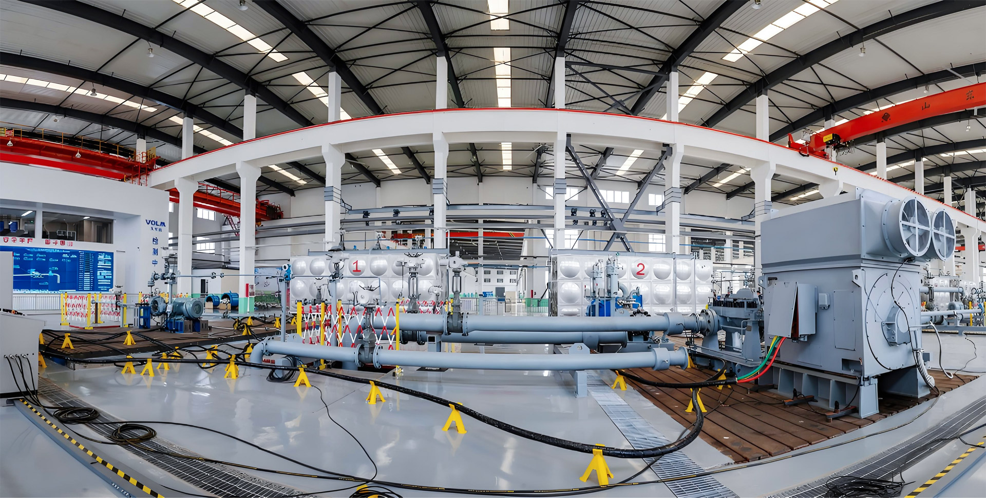 Process pump and liquid-ring vacuum pump test center · Zibo